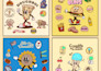 create a unique and cute retro cartoon mascot design